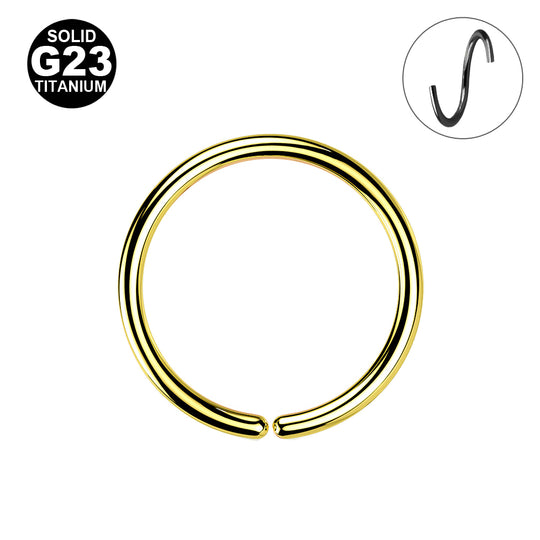 Ohut Sileä Lävistysrengas Titaani IP