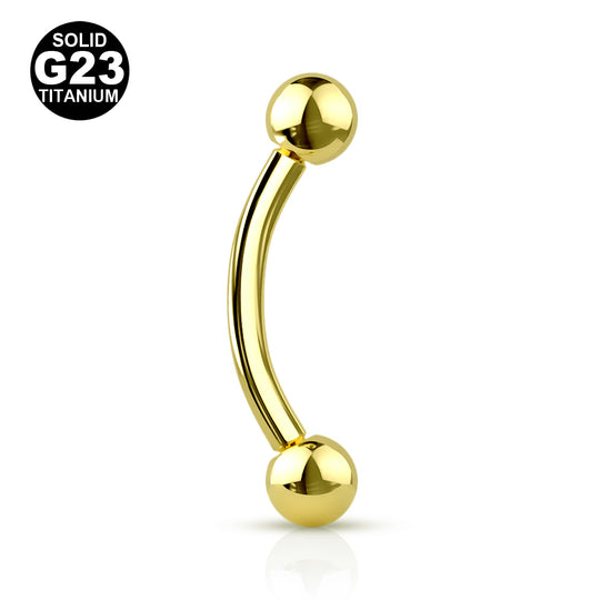 1.2mm Titaani Banaani Kullanvärinen