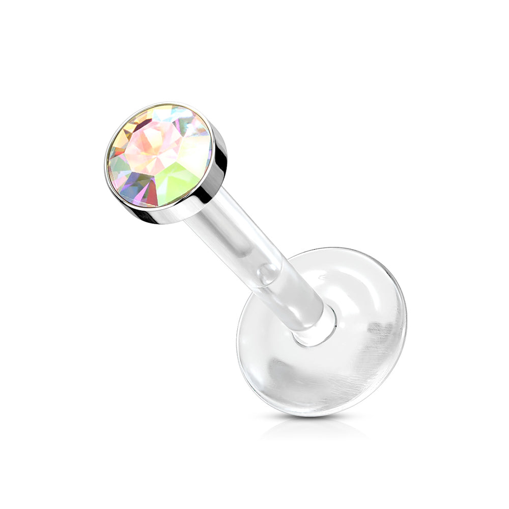 1.2mm Bioflex Labret Strass Cylinder