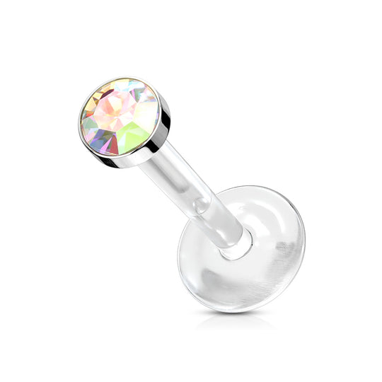 1.2mm Bioflex Labret Strass Cylinder