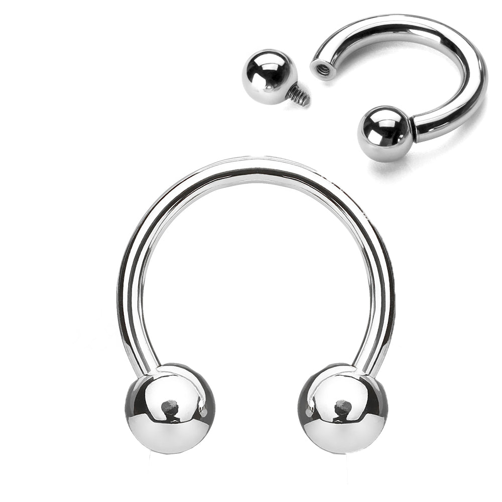 Hevosenkenkä Kirurginteräs Sisäisillä Kierteillä