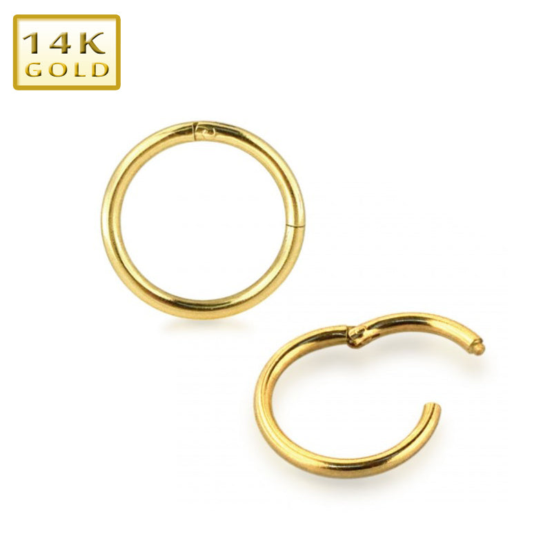 0.8mm Segmenttirengas Clicker Kulta 14K