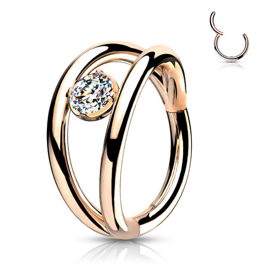 1.2mm Clicker Double Hoop Zircon