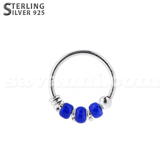 Silverring Kristallpärlör