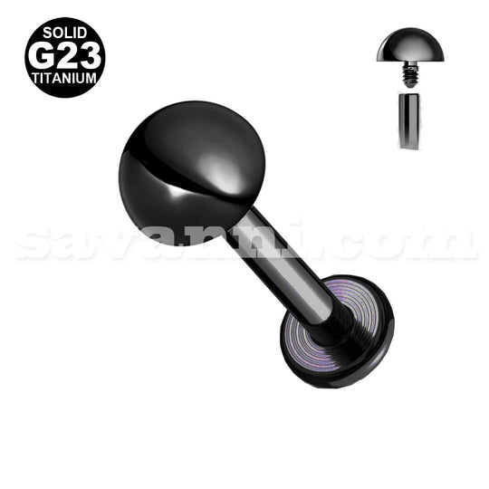 1.2mm Labret Titan Halvklot