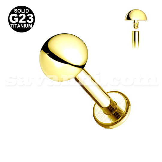 1.2mm Labret Titan Halvklot