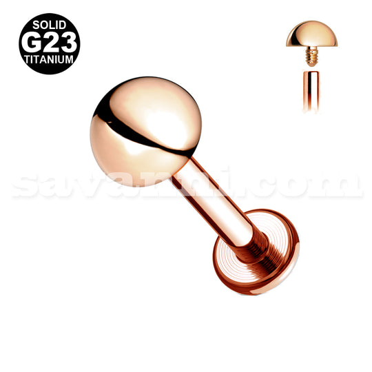 1.2mm Labret Titan Halvklot