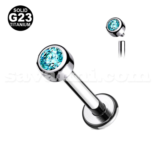 1.2mm Labret Titan Cylinder Strass