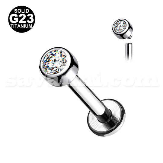 1.2mm Labret Titan Cylinder Strass