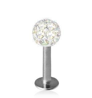 1.6mm Labret Crystal Kula 5mm