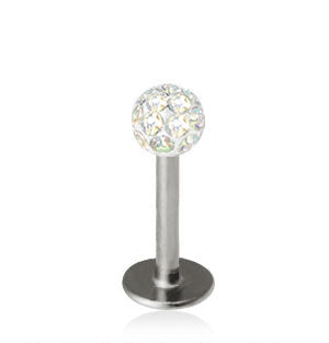 1.2mm Labret Crystal Kula 3mm