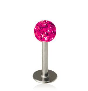 1.2mm Labret Crystal Kula 4mm