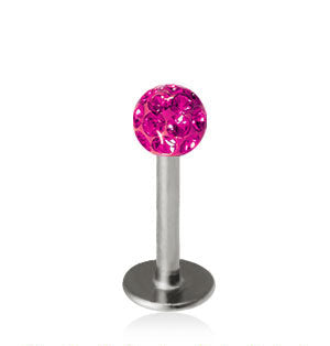 1.2mm Labret Crystal Kula 3mm