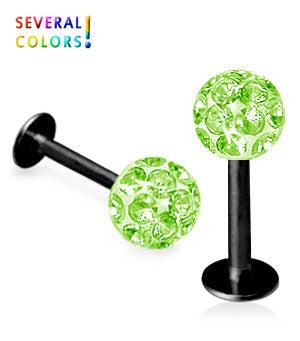 Crystal ball piercing