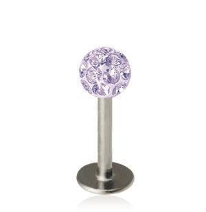1.2mm Labret Crystal Kula 4mm