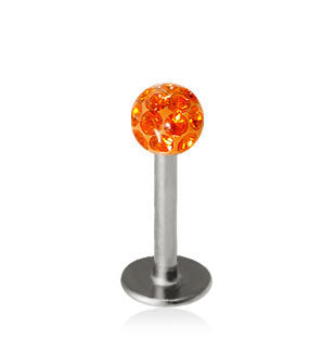 1.2mm Labret Crystal Kula 3mm