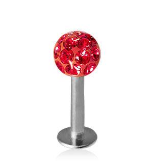 1.6mm Labret Crystal Kula 5mm