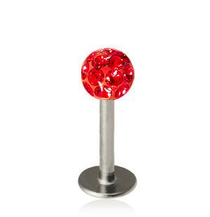 1.2mm Labret Crystal Kula 4mm