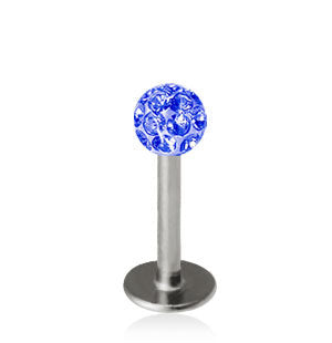 1.2mm Labret Crystal Kula 3mm