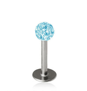 1.2mm Labret Crystal Kula 3mm