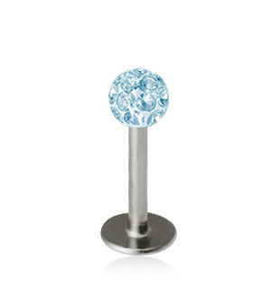 1.2mm Labret Crystal Kula 3mm