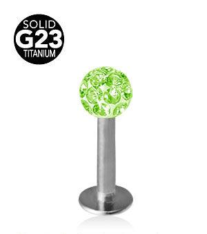 1.6mm Labret Titan Crystal Kula 4mm