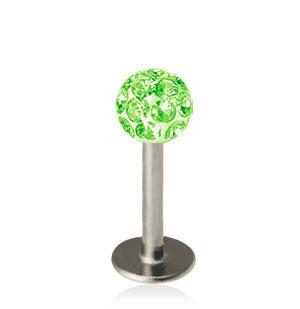 1.2mm Labret Crystal Kula 4mm