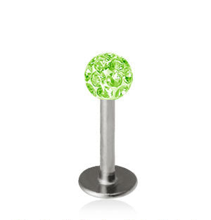 1.2mm Labret Crystal Kula 3mm