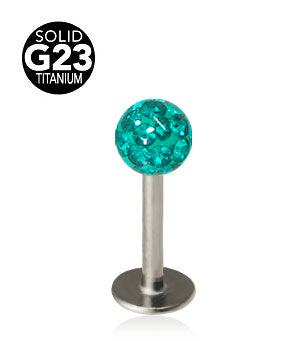 1.2mm Labret Titan Crystal Kula 4mm