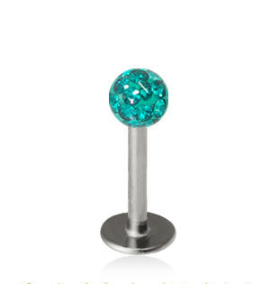 1.2mm Labret Crystal Kula 3mm