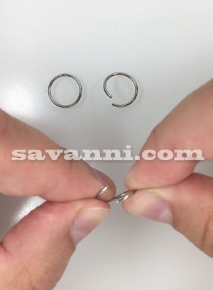 Slät Piercing Ring Titan