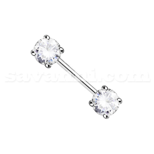 Bröstsmycke Double Zircon