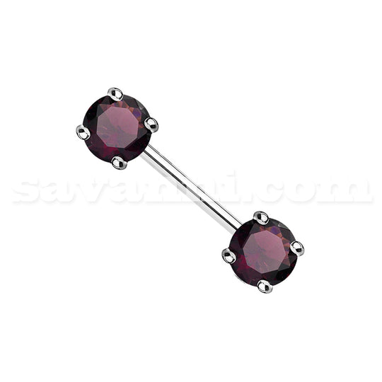 Bröstsmycke Double Zircon