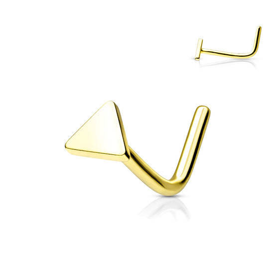 L-formad Näspiercing Triangel