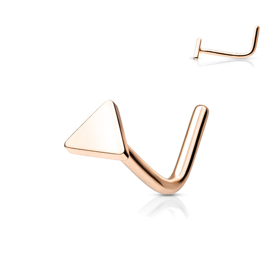 L-formad Näspiercing Triangel