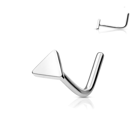 L-formad Näspiercing Triangel