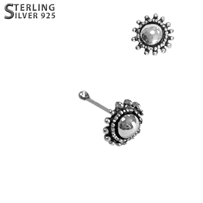 Nose stud tribal sun