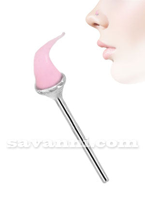 Rakt Nässmycke av Silver med Mjuk Silikonkon