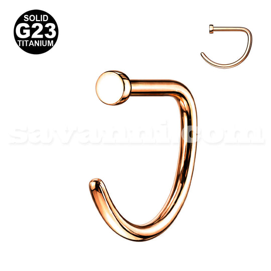 Titan Näspiercing D-modell 0.8mm