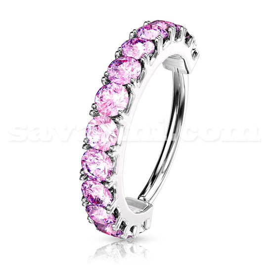 Färgrik Piercingring Zircon