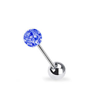 Helix/Tragus-smycke Crystal Kula 4mm