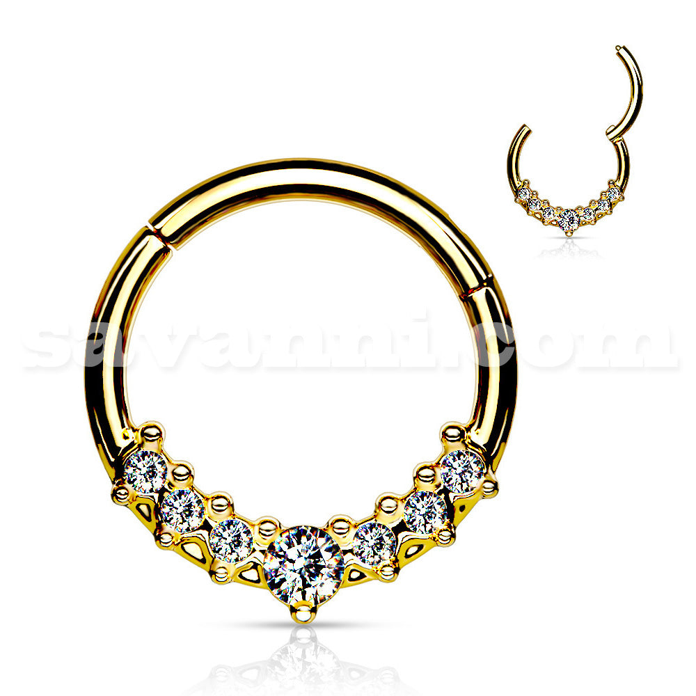 1.2mm Ring Clicker Zircon Fan