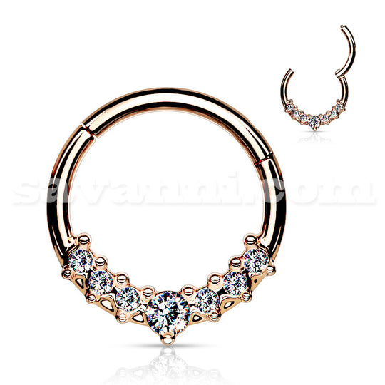 1.2mm Ring Clicker Zircon Fan