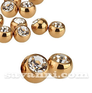 1.6mm Smyckeskomponent Roseguldfärgad Kula med Strass