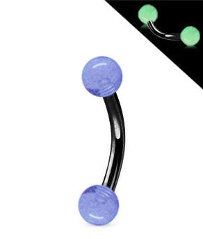 Svart 1.2mm Bananabell Lyser I Mörkret Kulor 3mm