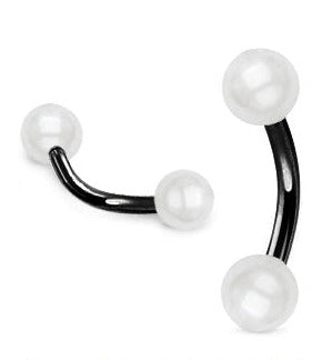 Svart 1.2mm Bananabell Pärla