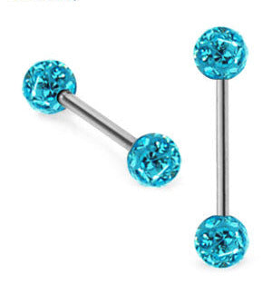 Barbell crystals