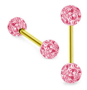 Kullanvärinen kielikoru kristalli