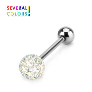 1.6mm Barbell Crystal Kula 5mm