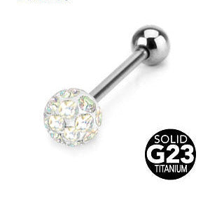 Titanium barbell crystal